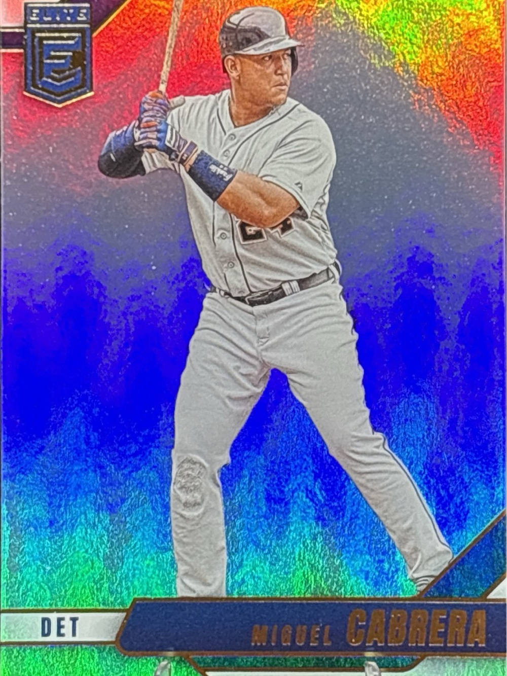 Panini Elite Miguel Cabrera Holo Baseball Trading Card